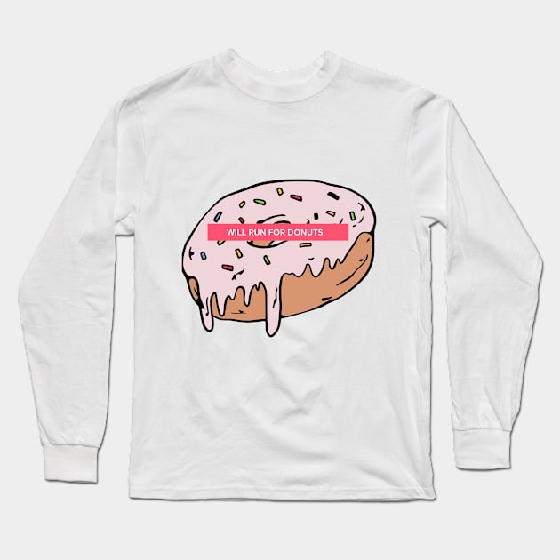 Donut Lovers Long Sleeve T-Shirt by BlabLabel